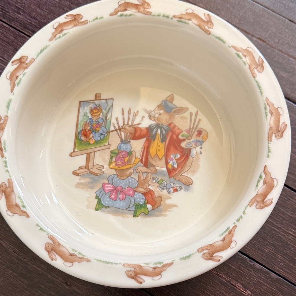 Charming Bunny Art Bowl